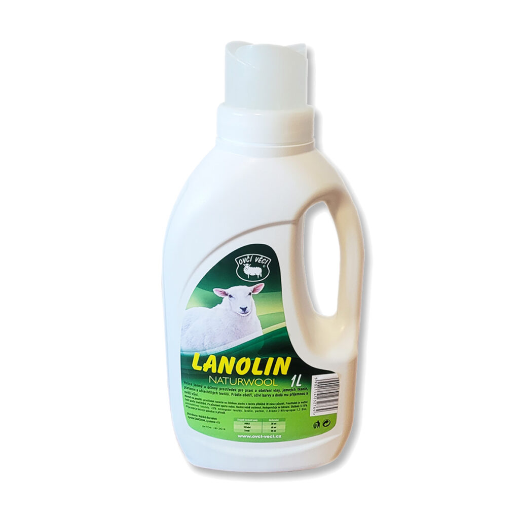 Lanolin EKO na praní ovčí vlny a jemné textilie 1 L / Důkladně a jemně čistí